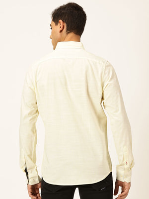 Smart Button Down Collar Striped Pure Cotton Casual Shirt For Men