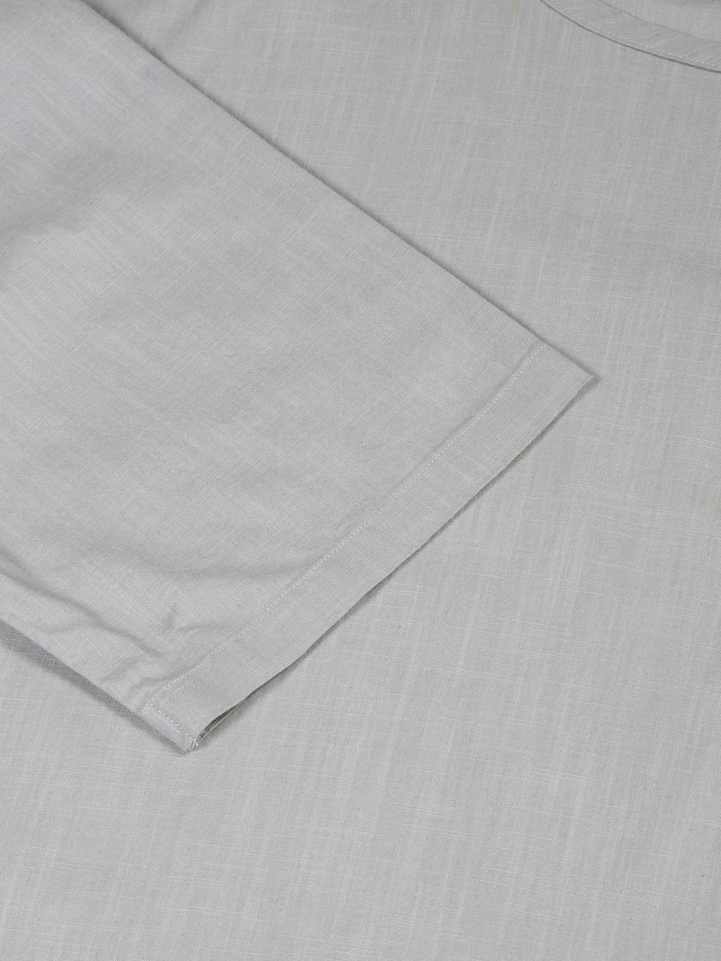 Light Grey Solid Pure Cotton Boxy T-shirt For Men