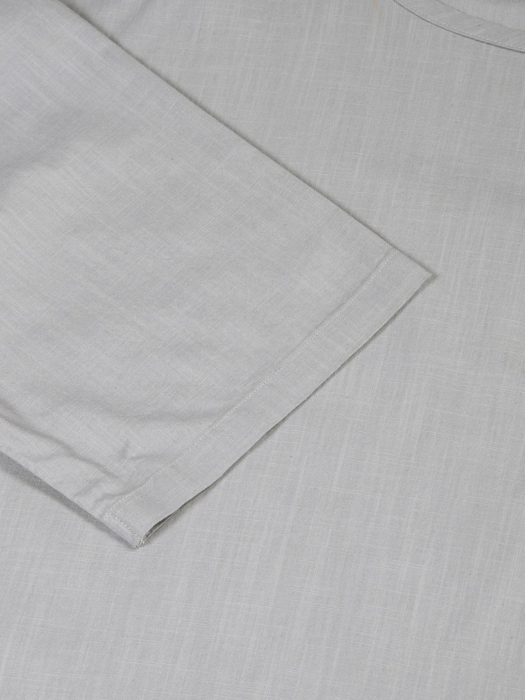 Light Grey Solid Pure Cotton Boxy T-shirt For Men