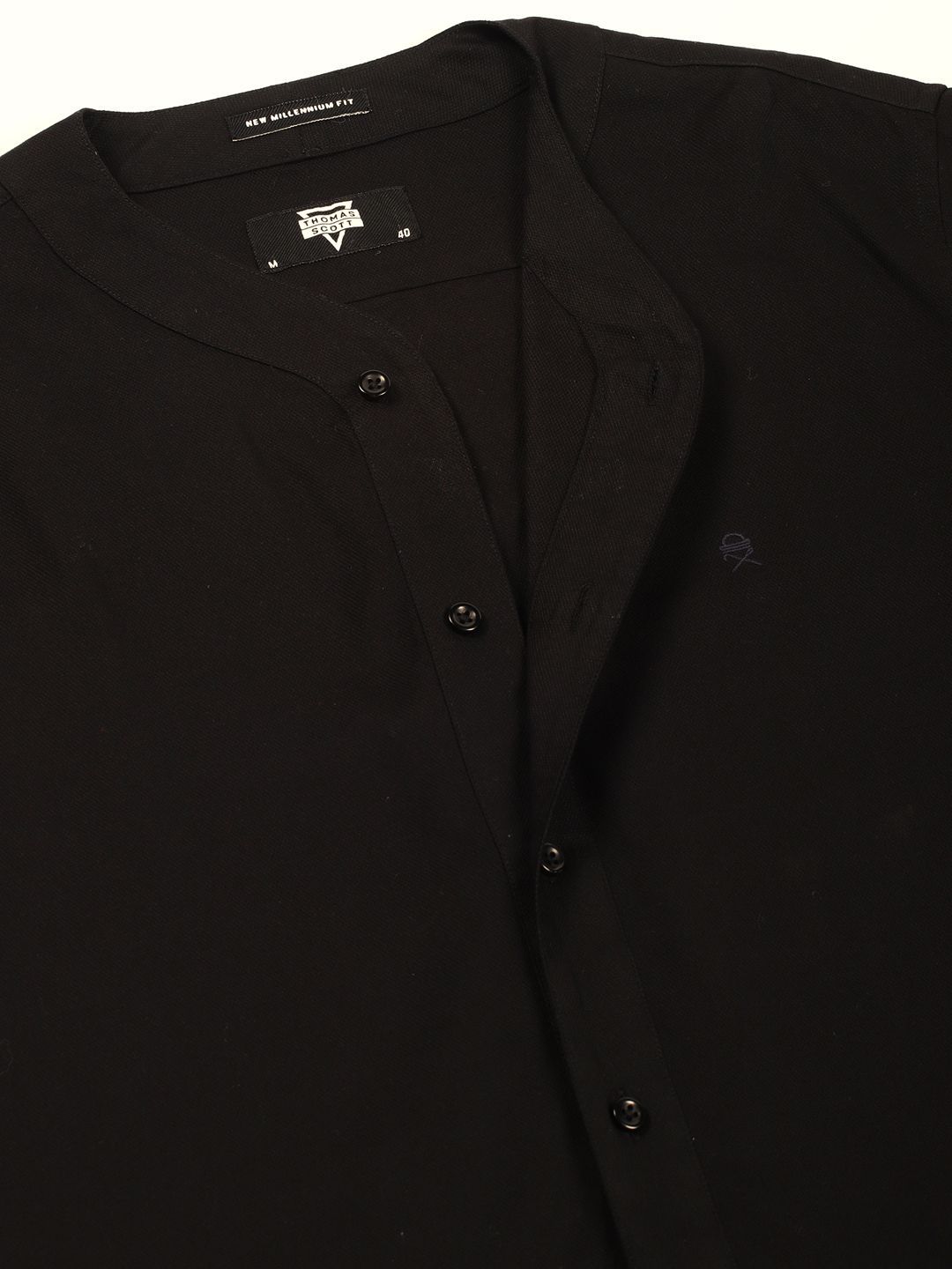 Black Premium Opaque Casual Shirt For Men