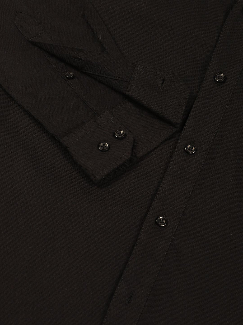 Black Premium Opaque Casual Shirt For Men