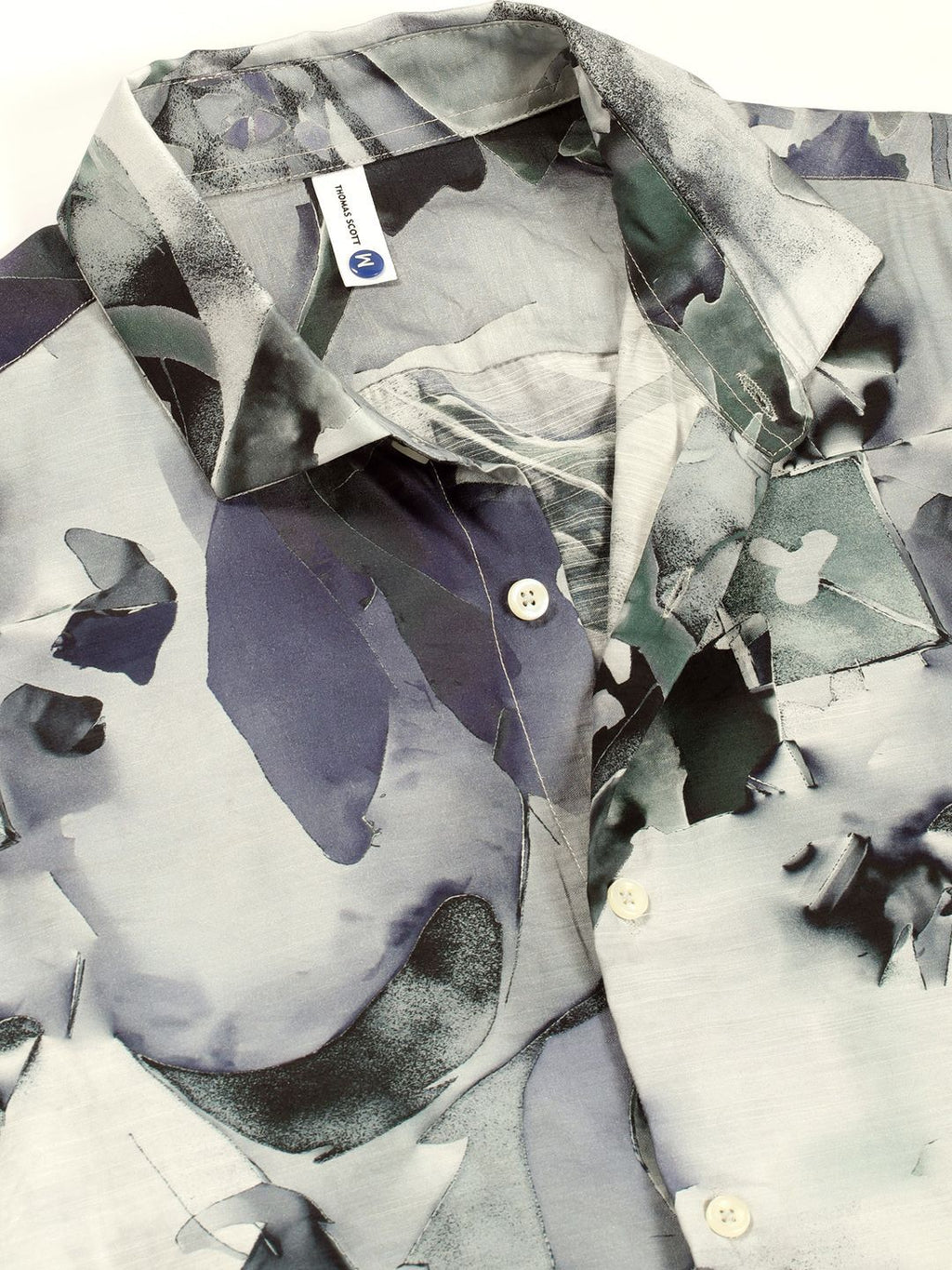 Men Green Printed Slim Fit Shirt