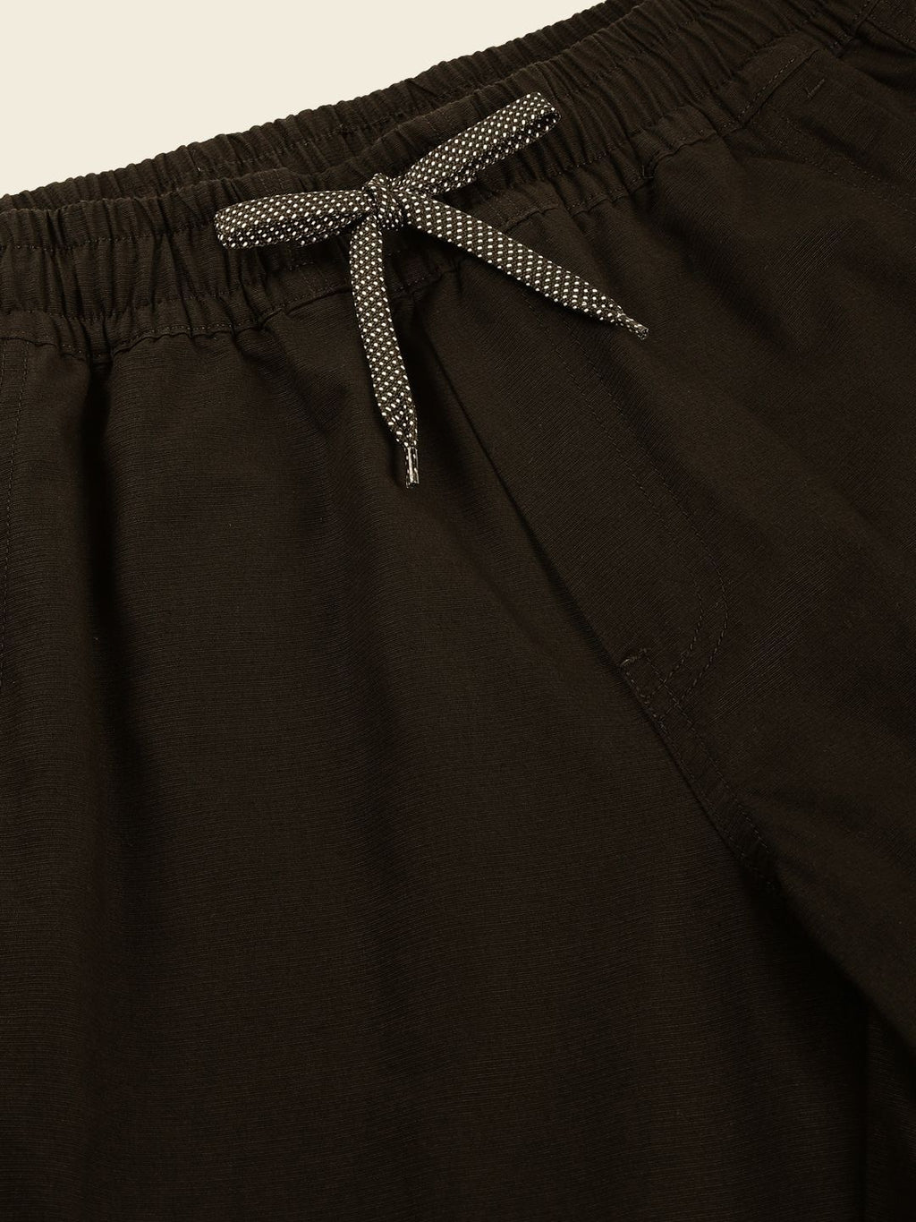 Olive Smart Pleated Mid-Rise Regular Fit Cotton Joggers For Men