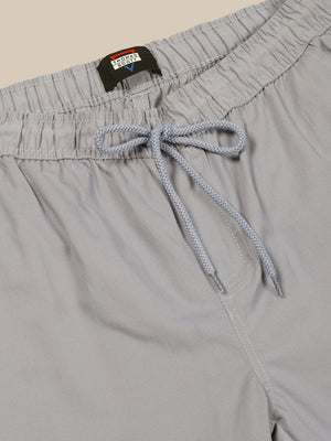 Light Blue Smart Slim Fit Easy Wash Joggers For Men