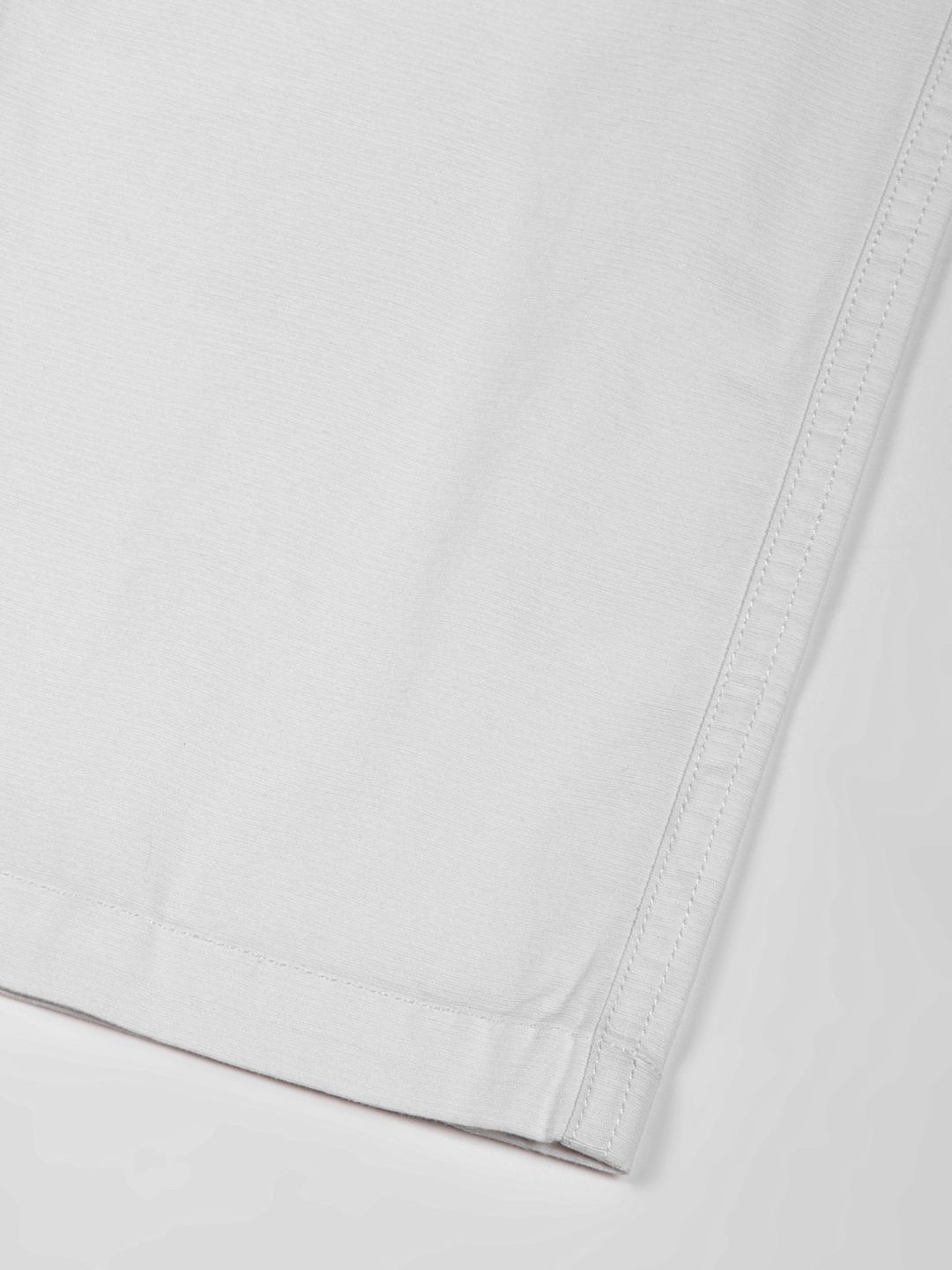 White Pure Cotton Smart Mid-Rise Straight Fit Easy Wash Cargos