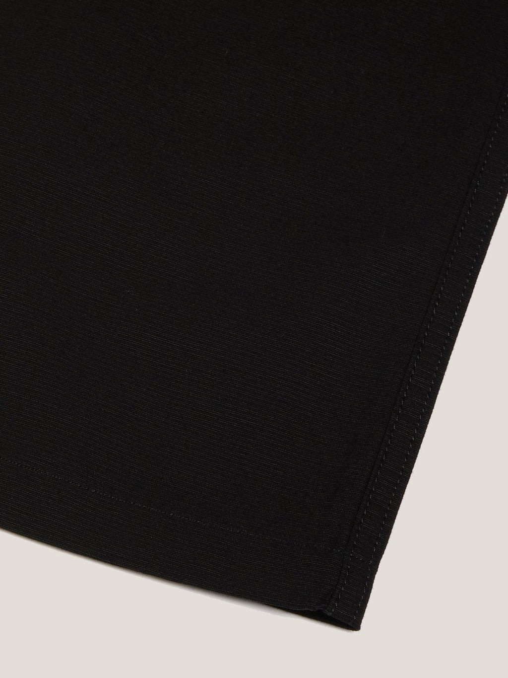 Black Cotton Solid Smart Easy Wash Cargo Trousers
