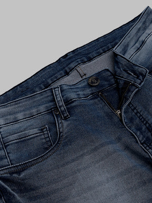 Thomas Scott Men Smart Slim Fit Clean Look Light Fade Stretchable Jeans