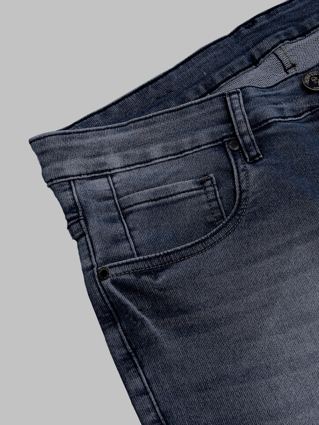 Thomas Scott Men Smart Slim Fit Clean Look Light Fade Stretchable Jeans