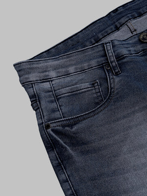Thomas Scott Men Smart Slim Fit Clean Look Light Fade Stretchable Jeans