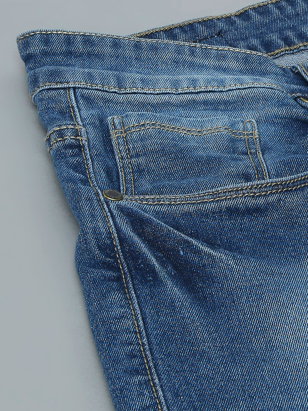 Thomas Scott Men Smart Clean Look Heavy Fade Cotton Jeans