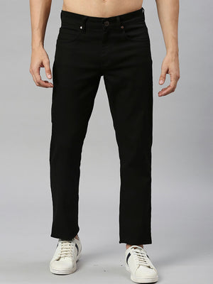 Black Classic Stretchable Jeans For Men