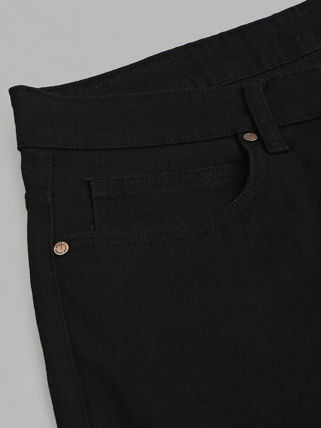 Black Classic Stretchable Jeans For Men