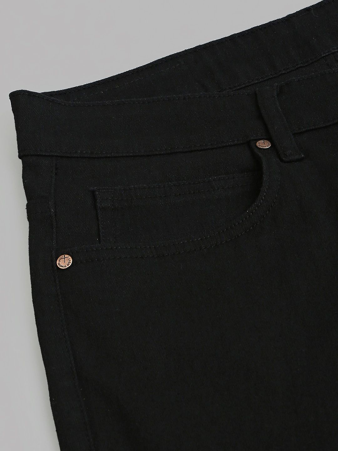 Black Classic Stretchable Jeans For Men