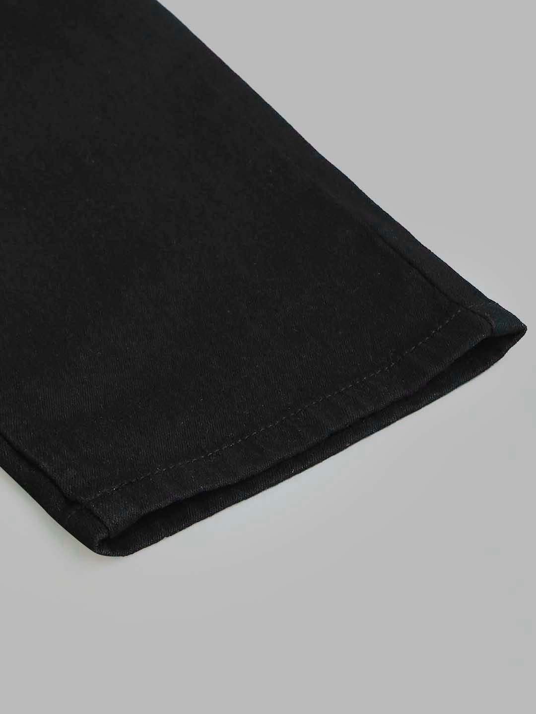 Black Classic Stretchable Jeans For Men