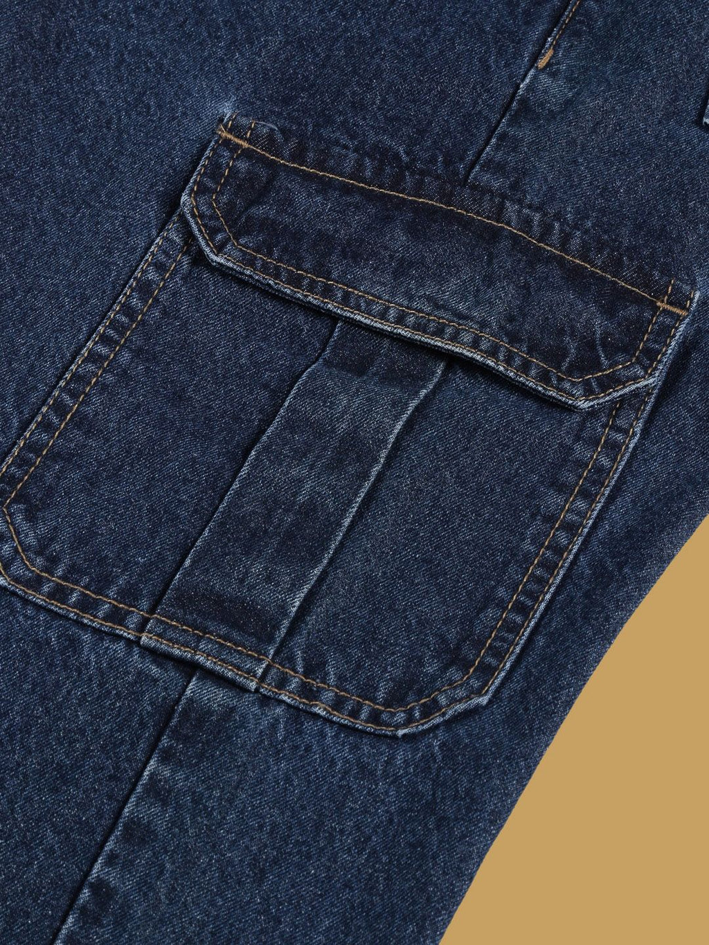 Thomas Scott Men Loose Relaxed Fit Mid-Rise Clean Look Cotton Jeans