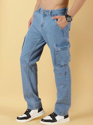 Thomas Scott Men Comfort Relaxed Fit Pure Cotton Jeans