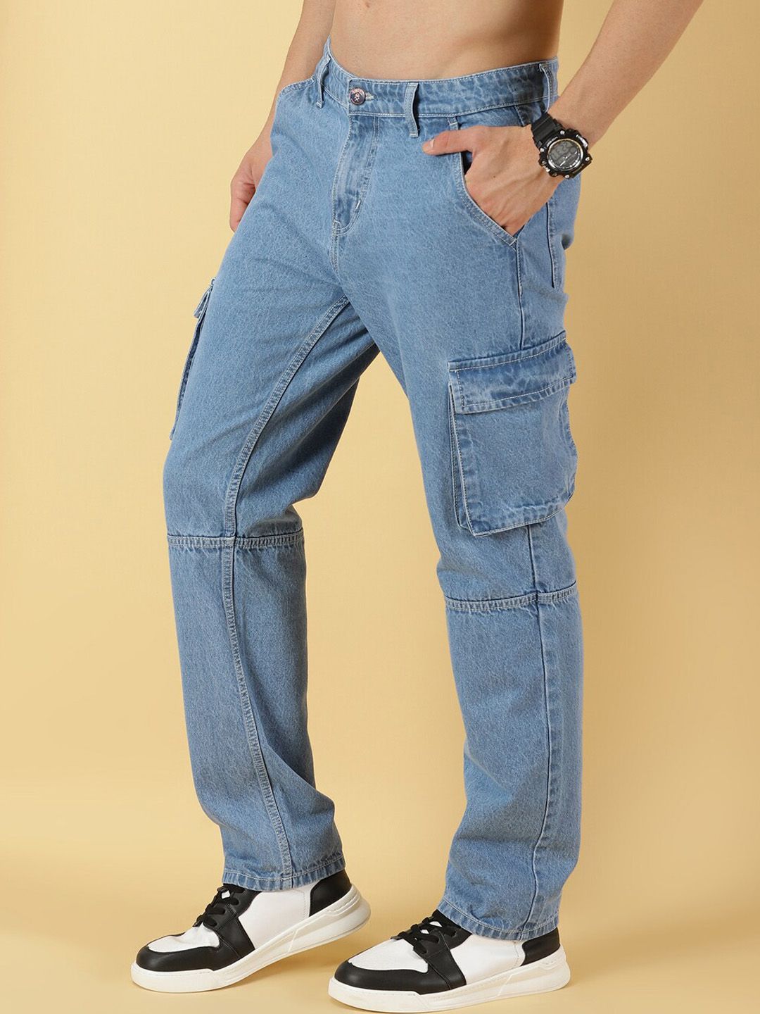 Thomas Scott Men Comfort Relaxed Fit Pure Cotton Jeans
