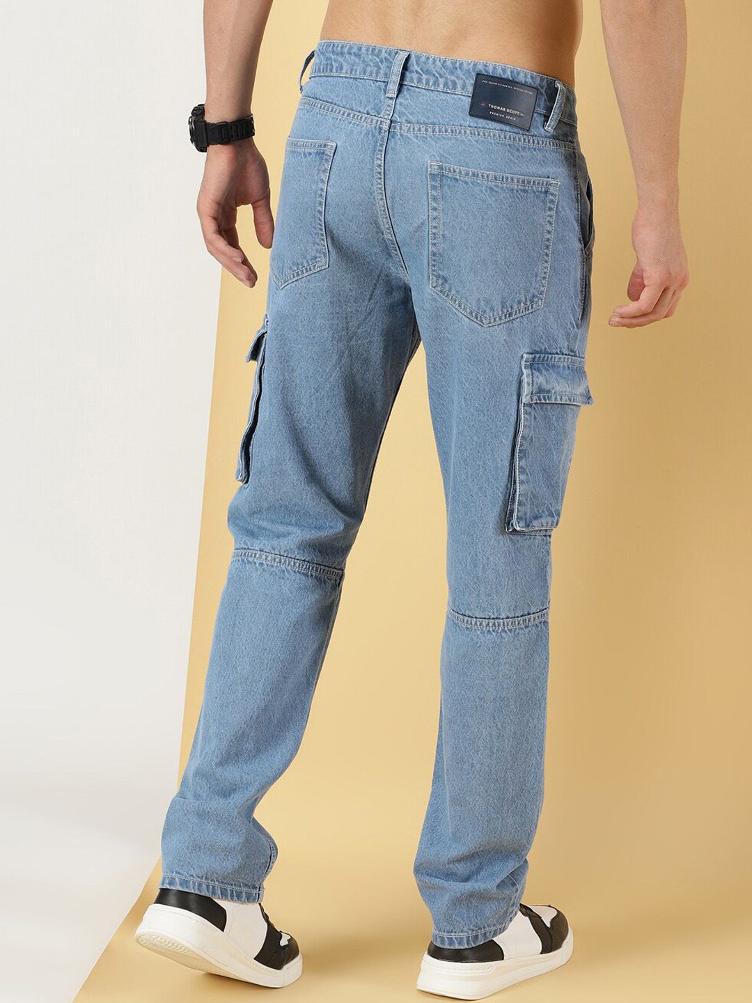 Thomas Scott Men Comfort Relaxed Fit Pure Cotton Jeans
