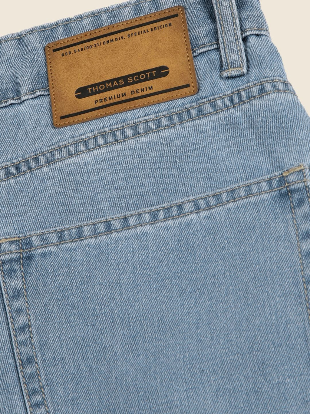 Light Blue Smart Relaxed Fit Baggy Jeans For Men