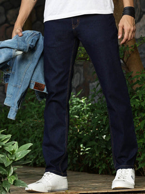 Indigo Smart Stretchable Jeans For Men