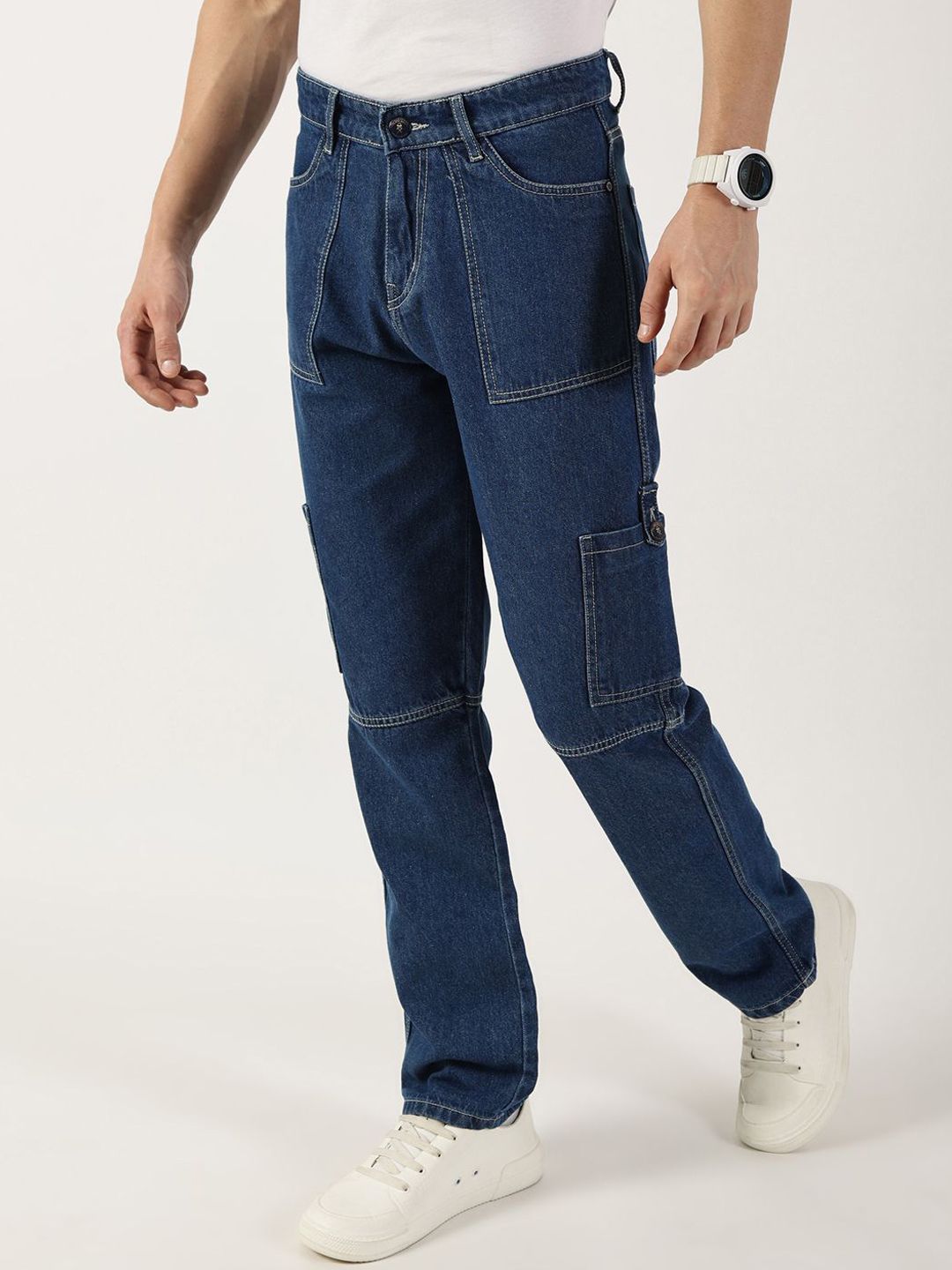 Thomas Scott Men MidBlue Loose Relaxed Fit Jeans