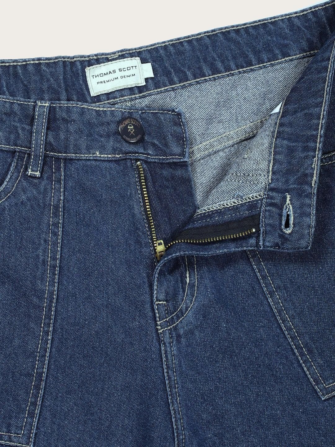 Thomas Scott Men MidBlue Loose Relaxed Fit Jeans