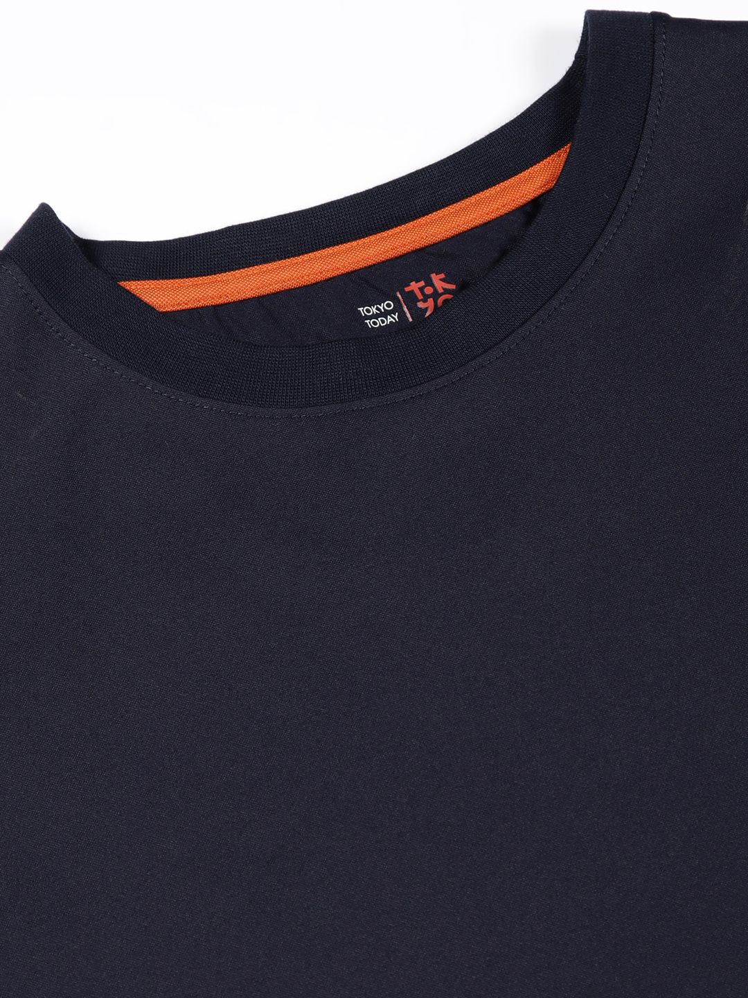 Navy Graphic Printed Drop Shoulder Oversized Tshirt For Men