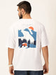 Thomas Scott Men Graphic Printed Bio Finish Pure Cotton Oversized T-shirt