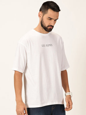 Thomas Scott Men Graphic Printed Bio Finish Pure Cotton Oversized T-shirt