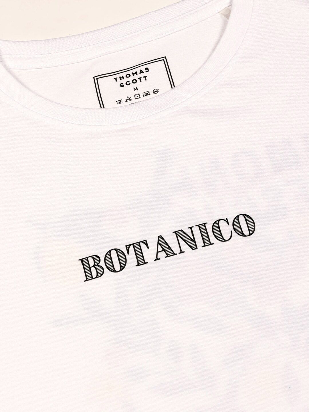 White Oversized Typography Printed Cotton Bio Finish Tshirt For Men