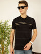 Black Cotton Polo Tshirt For Men