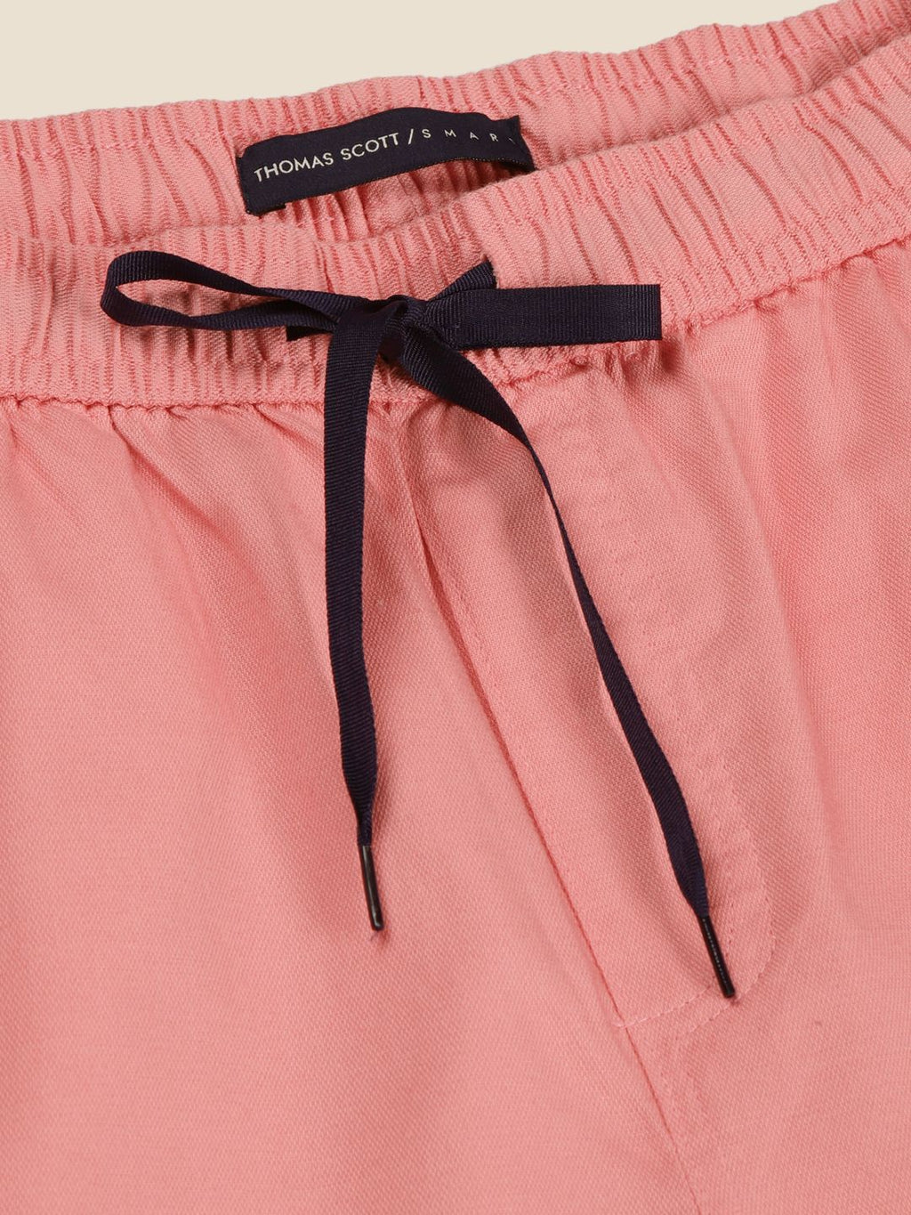 Peach Pure Cotton Mid-Rise Boxer Shorts For Men