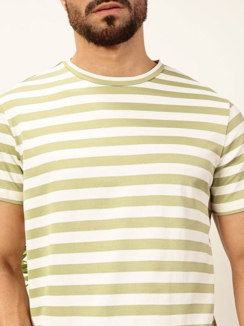 Thomas Scott Men Green Regular Fit Short Sleeves Round Neck Knitted T-shirt
