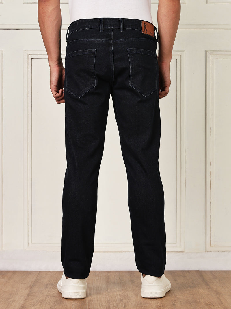 Thomas Scott Men Darkblue Mid-Rise Slim Fit Clean Look Strachable Jeans