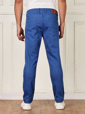 Thomas Scott Men Light Blue Mid-Rise Slim Fit Clean Look Strachable Jeans