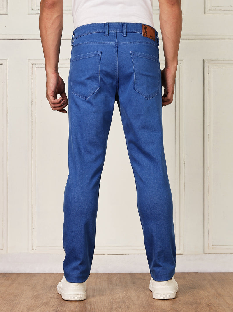 Thomas Scott Men Light Blue Mid-Rise Slim Fit Clean Look Strachable Jeans