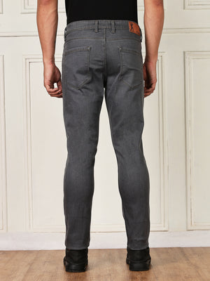 Thomas Scott Men Grey Mid-Rise Slim Fit Clean Look Strachable Jeans