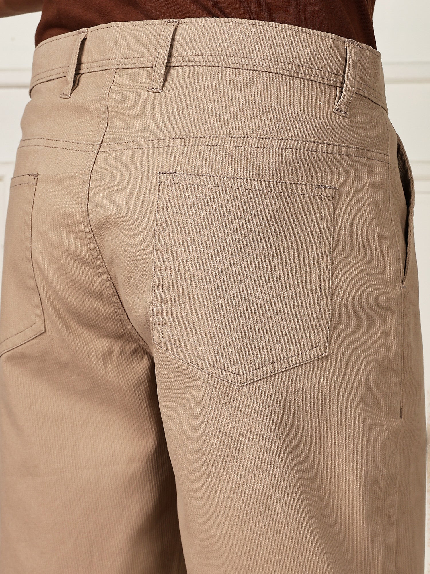 Thomas Scott Men Khaki Mid-Rise Regular Fit Woven Chinos Shorts