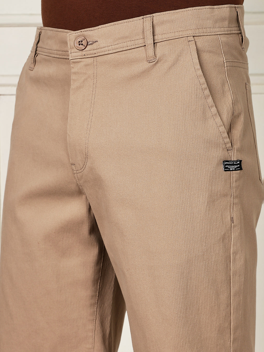 Thomas Scott Men Khaki Mid-Rise Regular Fit Woven Chinos Shorts