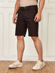 Thomas Scott Men Charcoal Mid-Rise Regular Fit Woven Chinos Shorts