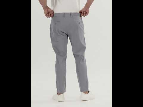 Thomas Scott Men MidBlue Regular Fit Mid-Rise Woven Chinos Trouser