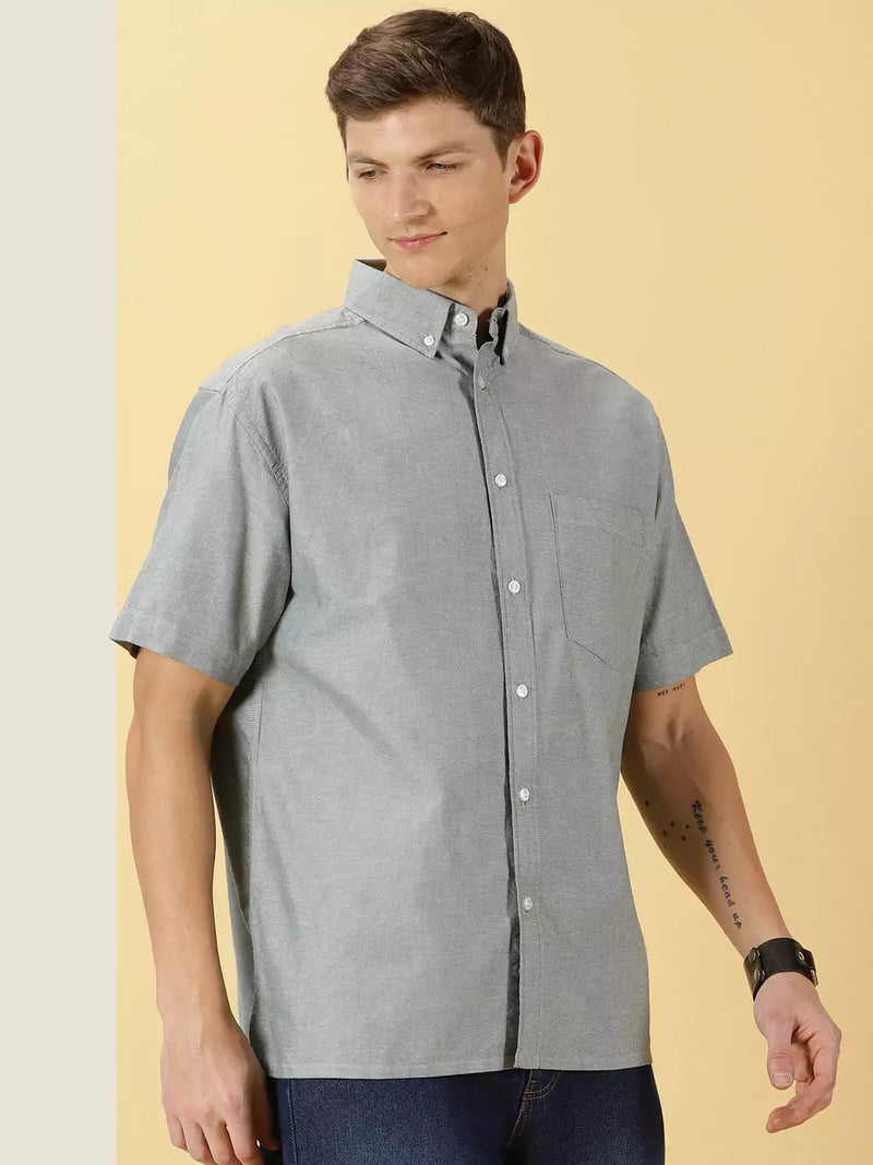 Thomas Scott Men Relaxed Boxy Pure Cotton Casual Shirt