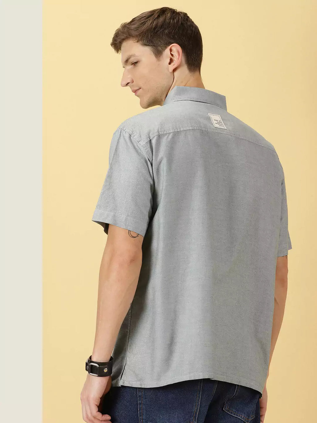 Thomas Scott Men Relaxed Boxy Pure Cotton Casual Shirt