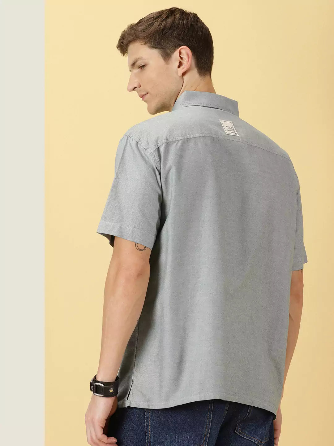 Thomas Scott Men Relaxed Boxy Pure Cotton Casual Shirt