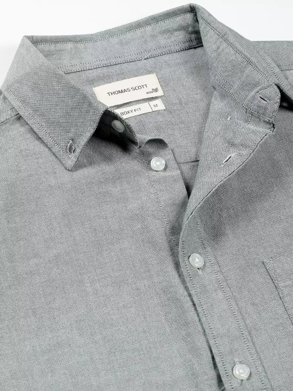 Thomas Scott Men Relaxed Boxy Pure Cotton Casual Shirt