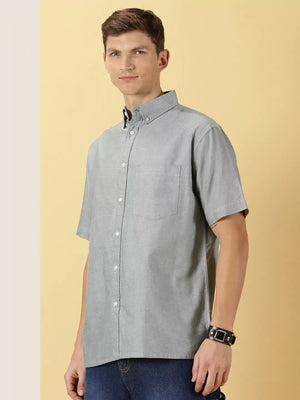 Thomas Scott Men Relaxed Boxy Pure Cotton Casual Shirt